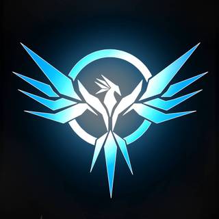 Cool blue Phoenix wallpaper