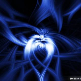 Cool blue Phoenix wallpaper