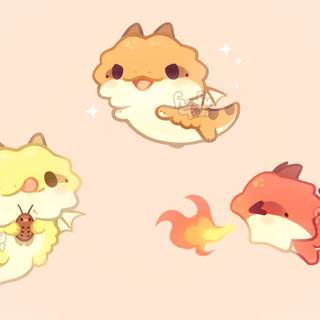 Bearded Dragon Chibi wallpaper
