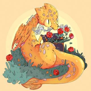 Bearded Dragon Chibi wallpaper