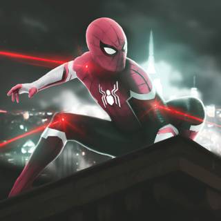Black and red Spider-Man wallpaper