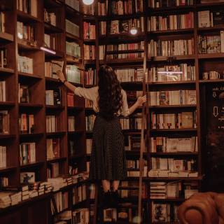 Aesthetic library wallpaper