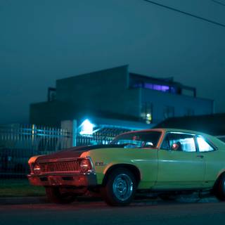 Night retro wallpaper