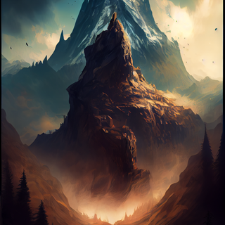 AI sunset lake wallpaper