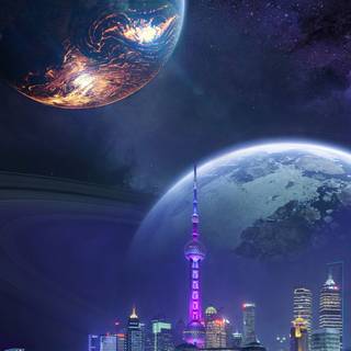 Night city 4k phone wallpaper