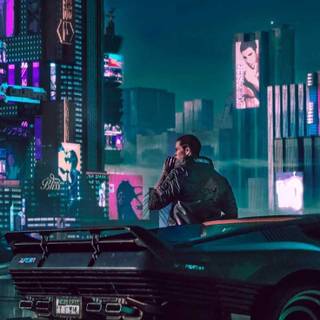 Night city 4k phone wallpaper