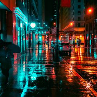 Night city 4k phone wallpaper