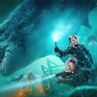 MEG 2 The Trench 2023 wallpaper