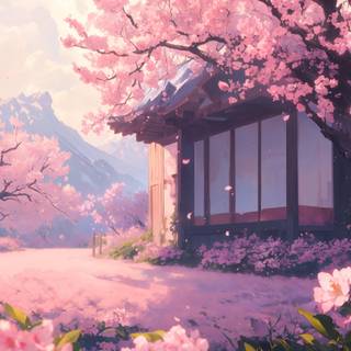 Sakura anime 4k wallpaper