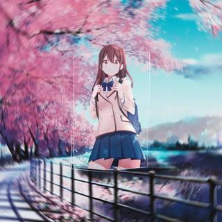 Sakura anime 4k wallpaper