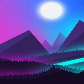 Landscape minimal 4k wallpaper