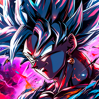 Purple Goku desktop wallpaper