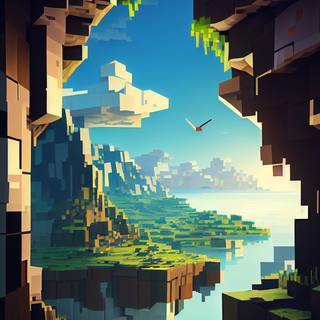 Minecraft iPhone 4k wallpaper