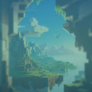 Minecraft iPhone 4k wallpaper