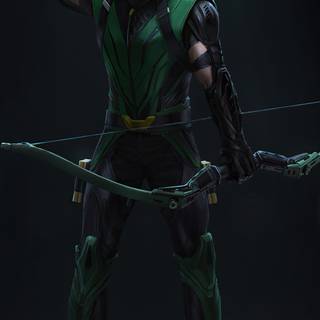 Green Arrow phone 4k wallpaper