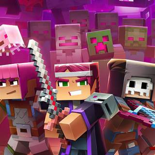 Minecraft iPhone 4k wallpaper