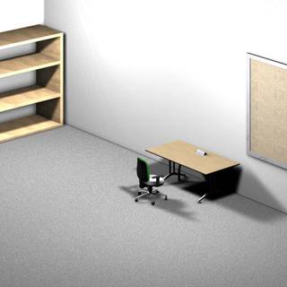 3D desktop shelf wallpaper