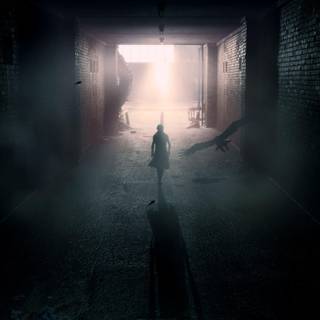 Men shadow wallpaper