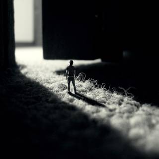 Men shadow wallpaper