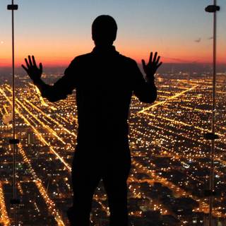 Men shadow wallpaper