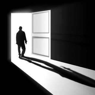 Men shadow wallpaper