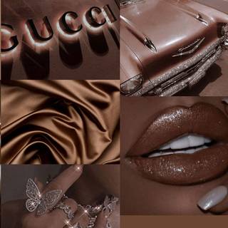 Neutral collage desktop wallpaper