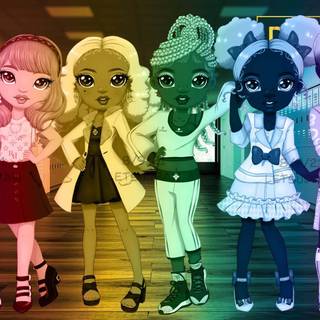 Rainbow High characters wallpaper