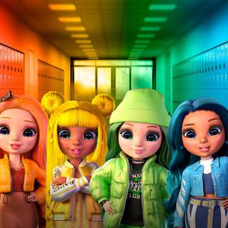 Rainbow High characters wallpaper