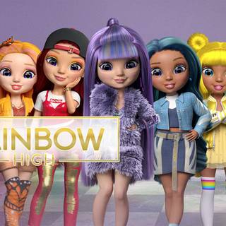 Rainbow High characters wallpaper