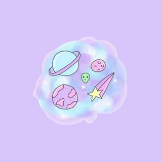 Cute light purple wallpaper