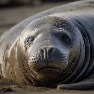 Elephant seal wallpaper