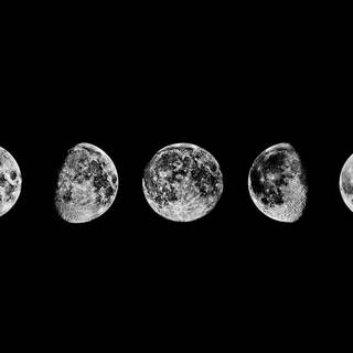 Moon black and white wallpaper