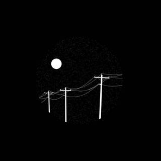 Moon black and white wallpaper