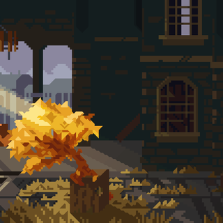 Pixel art autumn wallpaper
