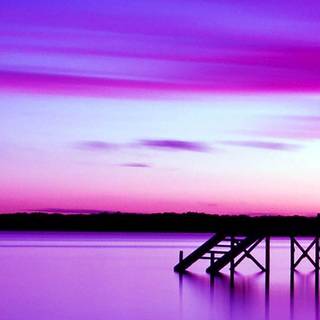 Aesthetic purple scenery wallpaper