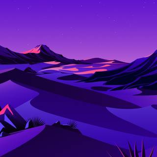 Aesthetic purple scenery wallpaper