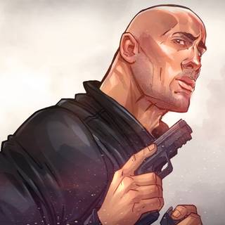 4k The Rock wallpaper