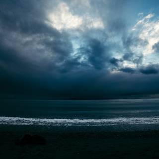 Ocean night 4k wallpaper