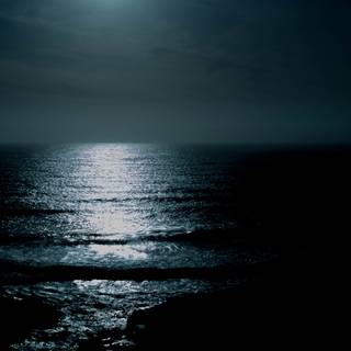 Ocean night 4k wallpaper