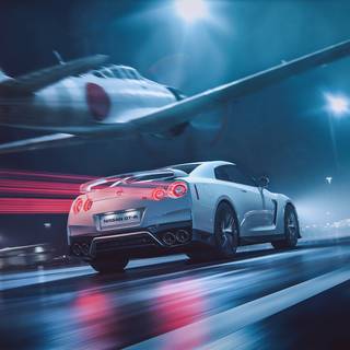 Nissan Skyline GTR R35 4k wallpaper