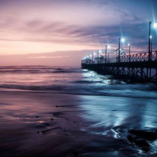 Ocean night 4k wallpaper