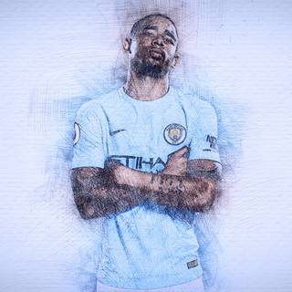 Gabriel Jesus 4k wallpaper