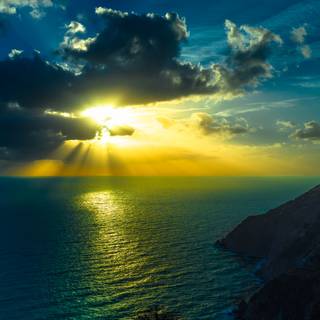 Ocean night 4k wallpaper