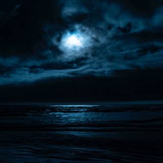 Ocean night 4k wallpaper