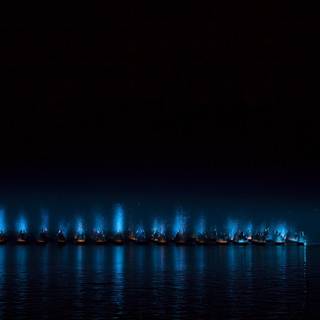 Ocean night 4k wallpaper