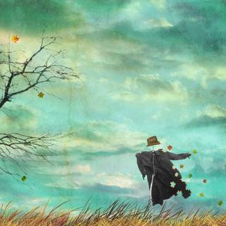 Autumn scenery art wallpaper