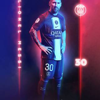 Neon Messi wallpaper