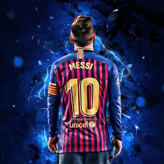 Neon Messi wallpaper
