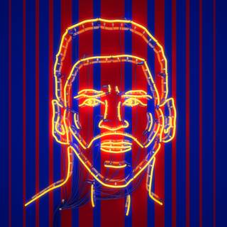 Neon Messi wallpaper