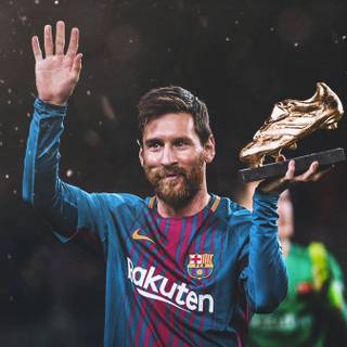 Messi golden ball wallpaper